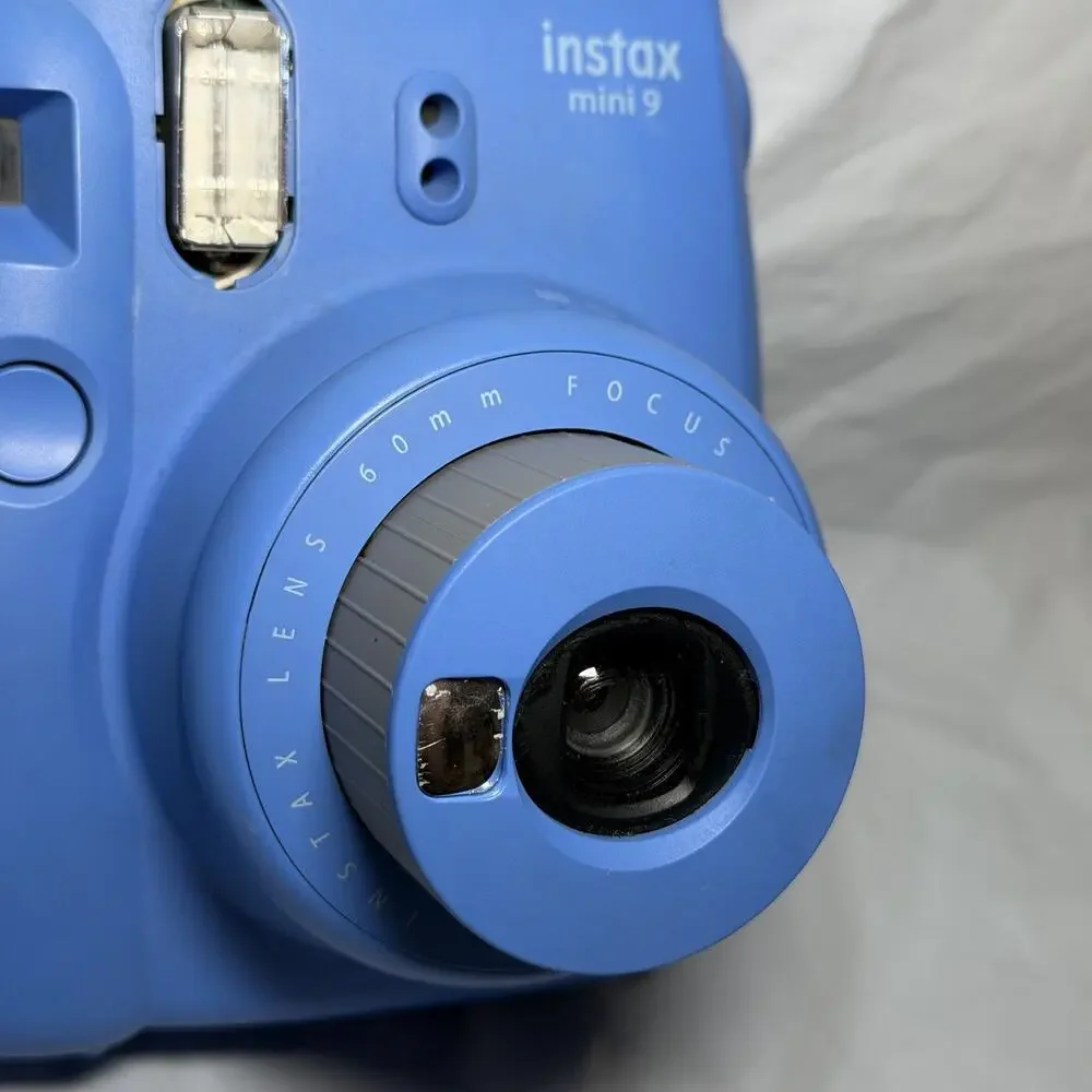 Fujifilm Instax Mini 9 Instant Camera, Cobalt Blue READ DESCRIPTION